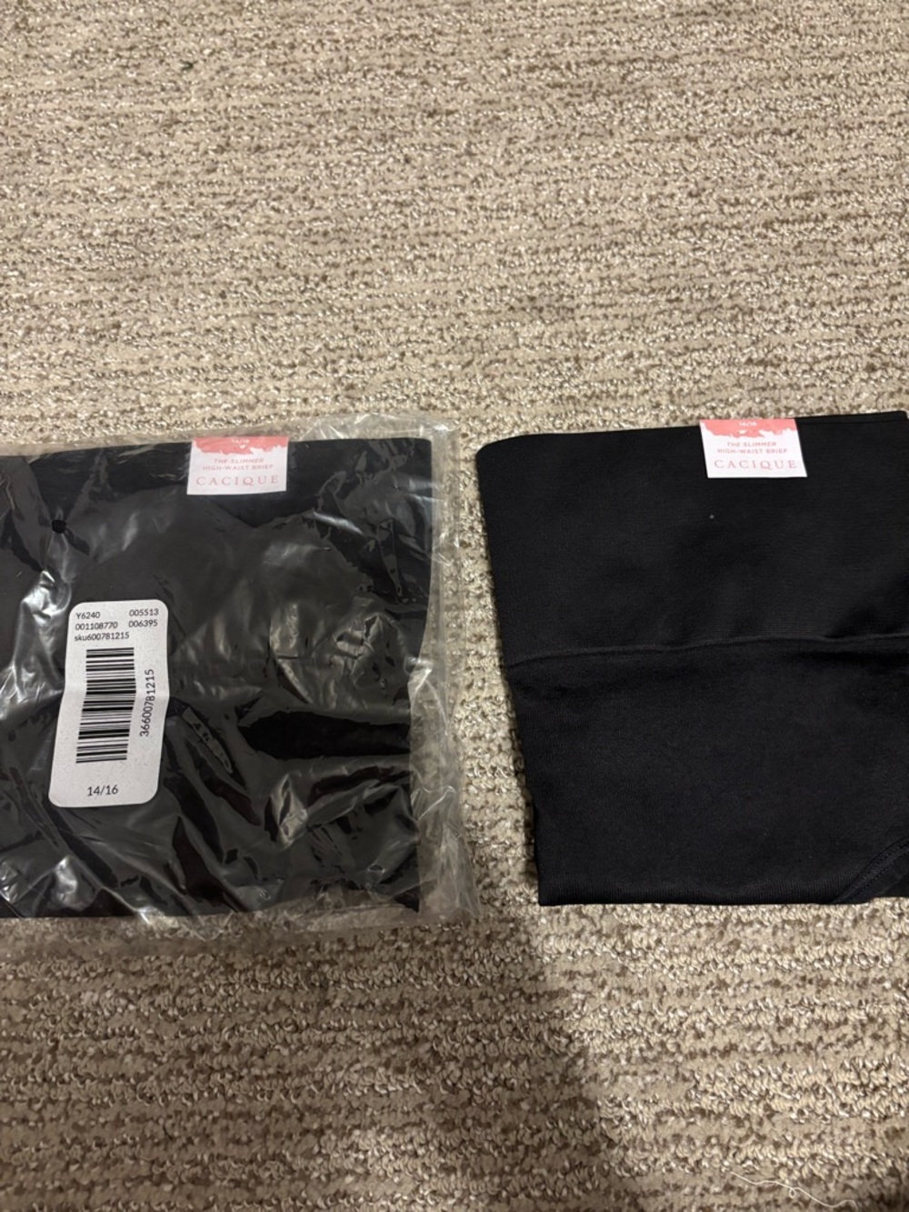 NWT Cacique Black High-Waist Shaping Underwear (2 pair)